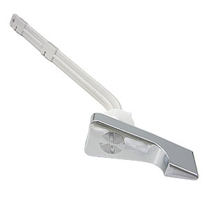 American Standard Replacement Toilet Tank Flush Lever, 6 Inch 22 Degree, Chrome Handle,Plastic Arm, 