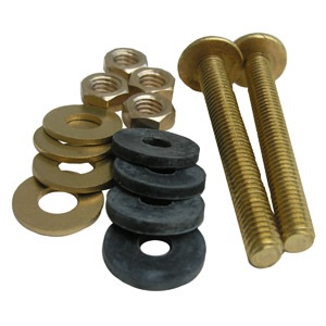 3/8 Inch x 3-1/8 Inch Heavy Duty Toilet Tank To Bowl Kit, Includes [2] Each Brass Heavy Duty Bolts a