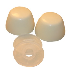 Almond Oval Toilet Bolt Cap, Covers Unsightly Toilet Mounting Bolts,Universal