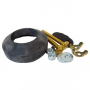 Toilet Tank To Bowl Bolt Kit & Gasket, Includes [2] Each Bolts, Washers, Rubber Washers, Hex & Wing 