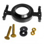 Eljer,Two Solid Brass Tank To Bowl Bolts With Nuts, Washers And Molded Rubber TXB Gasket With Ears