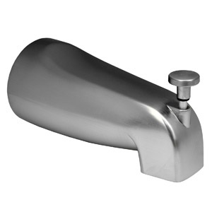 Front Lift Diverter Bath Tub Spout, 1/2 -Inch Female Pipe Thread, Satin Nickel Finish