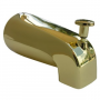Bathtub Diverter Spout, 4 in 1 Style, Fit-All Front Mount, Rear mount, 1/2 Inch Or 3/4 Inch Male Iro
