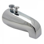 Bathtub Spout, Diverter With Outlet For Personal Shower, For Use On 1/2 Inch Or 3/4 Inch Male Iron P