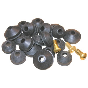 Washer Assortment, Beveled Washers, Assorted Sizes, With Brass Screws