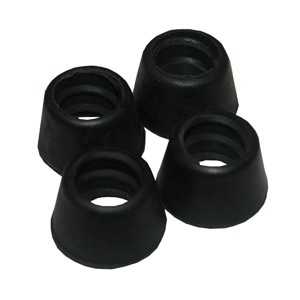 4 Pack, 1/2 Inch od Rubber Cone Washer, Used On Ballcock Supply, Threaded Style, Used For Connecting