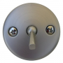 Bath Tub Waste And Overflow, Trip Lever Face Plate With Screws,Satin Nickel Finish