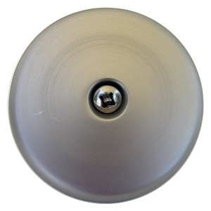 Chrome Bathtub Drain Waste & Overflow Face Plate, One Hole, Universal Fit, Includes 1 Screw
