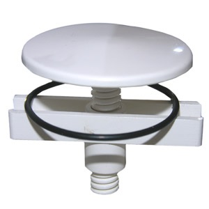 White Plastic,Sink Hole Cover,1-3/4 Inch,With Wing Nut,Use to Cover extra Hole in Sink