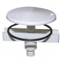 White Plastic,Sink Hole Cover,1-3/4 Inch,With Wing Nut,Use to Cover extra Hole in Sink