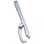 Hinged Jaw Lock Nut Wrench For The Removal Of Sink Basket,Spud Nuts, And Toilet Flush Valves