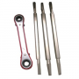 Seat Wrench Set, Straight , 3 Piece Removal Tools With Ratchet Used In The Removal Of Hard To Reach