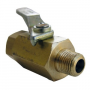 1/8 FEMALE PIPE THREAD X 1/8 MALE PIPE THREAD BRASS BALL VALVE