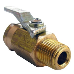 1/4 FEMALE PIPE THREAD X 1/4 MALE PIPE THREAD BRASS BALL VALVE