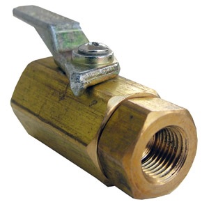 1/8 FEMALE PIPE THREAD X 1/8 FEMALE PIPE THREAD BRASS BALL VALVE