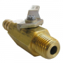 1/4 BARB X 1/4 MALE PIPE THREAD BRASS BALL VALVE