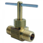 1/8 MALE PIPE THREAD X 1/8 MALE PIPE THREAD STRAIGHT BRASS NEEDLE VALVE