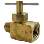 1/4 FEMALE PIPE THREAD X 1/4 MALE PIPE THREAD STRAIGHT BRASS NEEDLE VALVE