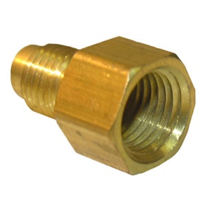 1/4 FLARE X 1/4 FEMALE PIPE THREAD BRASS ADAPTER
