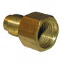 1/4 FLARE X 3/8 FEMALE PIPE THREAD BRASS ADAPTER