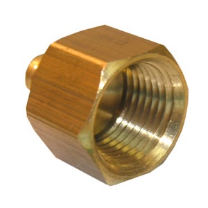 5/16 FLARE X 1/4 FEMALE PIPE THREAD BRASS ADAPTER