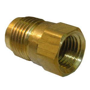 3/8 FLARE X 1/8 FEMALE PIPE THREAD BRASS ADAPTER