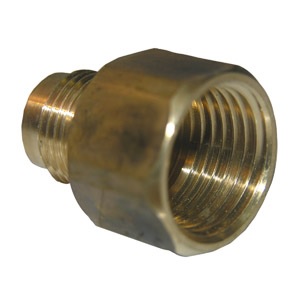 3/8 FLARE X 3/8 FEMALE PIPE THREAD BRASS ADAPTER