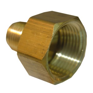 3/8 FLARE X 3/4 FEMALE PIPE THREAD BRASS ADAPTER