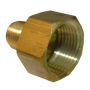 3/8 FLARE X 3/4 FEMALE PIPE THREAD BRASS ADAPTER