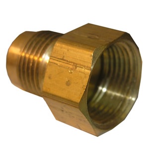 5/8 FLARE X 3/4 FEMALE PIPE THREAD BRASS ADAPTER
