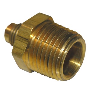 5/16 FLARE X 1/4 MALE PIPE THREAD BRASS ADAPTER