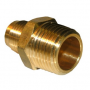 3/8 FLARE X 1/2 MALE PIPE THREAD BRASS ADAPTER