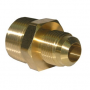 1/2 FLARE X 3/4 MALE PIPE THREAD BRASS ADAPTER