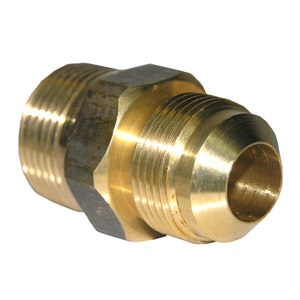 15/16 FLARE X 1/2 MALE PIPE THREAD BRASS ADAPTER