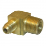 1/4 FLARE X 3/8 MALE PIPE THREAD BRASS ELL