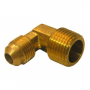 3/8 FLARE X 3/8 MALE PIPE THREAD BRASS ELL