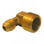 3/8 FLARE X 1/2 MALE PIPE THREAD BRASS ELL