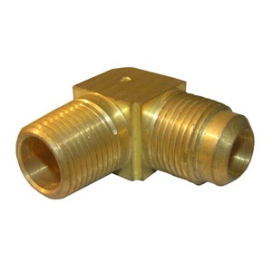 5/8 FLARE X 1/2 MALE PIPE THREAD BRASS ELL
