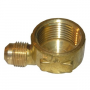 3/8 FLARE X 1/2 FEMALE PIPE THREAD BRASS ELL