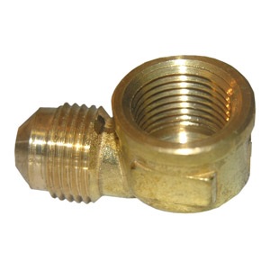 1/2 FLARE X 3/8 FEMALE PIPE THREAD BRASS ELL