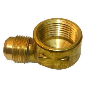 1/2 FLARE X 3/4 FEMALE PIPE THREAD BRASS ELL
