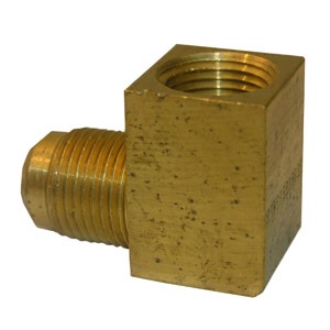 5/8 FLARE X 1/2 FEMALE PIPE THREAD BRASS ELL