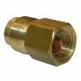 1/4 FEMALE FLARE X 3/8 MALE FLARE BRASS ADAPTER