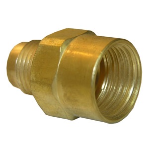 5/8 FEMALE FLARE X 15/16 MALE FLARE BRASS ADAPTER