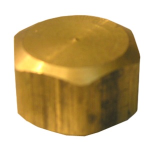 5/8 BRASS COMPRESSION CAP