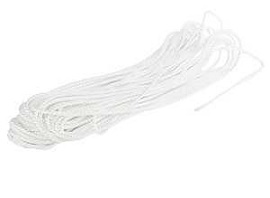 Baron 43651 Cord, 1/8 in Dia, 48 ft L, #4, 15 lb Working Load, Nylon/Poly, White