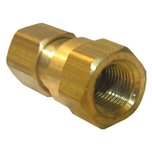 1/8 COMPRESSION X 1/8 FEMALE PIPE THREAD BRASS ADAPTER
