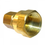 1/4 COMPRESSION X 3/8 FEMALE PIPE THREAD BRASS ADAPTER