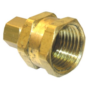 1/4 COMPRESSION X 1/2 FEMALE PIPE THREAD BRASS ADAPTER
