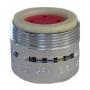 Aerator, Chrome, 2.2 GPM, Dual Thread, Slotted, 55/64 Inch X 27 Female x 15/16 Inch x 27 Male